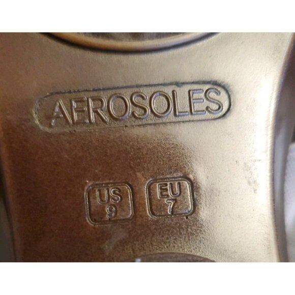 Aerosoles On Deck Wedge Slide Sandals Womens Size 9 Brown - Picture 9 of 12